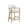 Sunpan Brylea Bar Stool Natural - Front Side Angle