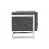 Sunpan Yvette Armchair - Stainless Steel - Cantina Magnetite Side
