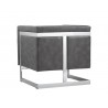 Sunpan Yvette Armchair - Stainless Steel - Cantina Magnetite Back