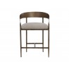 Sunpan Zanatta Counter Stool in Zenith Taupe Grey - Front