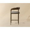 Sunpan Zanatta Counter Stool - Zenith Taupe Grey Side