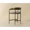 Sunpan Zanatta Counter Stool - Zenith Taupe Grey Back - Sunpan Zanatta Counter Stool - Zenith Taupe Grey Back