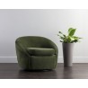 Sunpan Bliss Swivel Lounge Chair in Abbington Hunter Green - Lifestyle