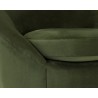 Sunpan Bliss Swivel Lounge Chair in Abbington Hunter Green - Seat Close-up