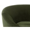 Sunpan Bliss Swivel Lounge Chair in Abbington Hunter Green - Seat Back