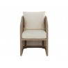 Sunpan Palermo Dining Chair Stinson Cream Brown Front