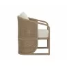 Sunpan Palermo Dining Chair Stinson Cream Brown Side - Sunpan Palermo Dining Chair Stinson Cream Brown Side