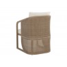 Sunpan Palermo Dining Chair Stinson Cream Brown Back