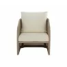 Sunpan Palermo Lounge Chair Stinson Cream Brown Front - Sunpan Palermo Lounge Chair Stinson Cream Brown Front