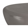 Sunpan Corvo Coffee Table In Grey - Edge Close-up