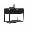 Sunpan Doone Nightstand - Front Side Angle with Decor - Sunpan Doone Nightstand - Front Side Angle with Decor