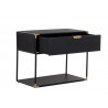 Sunpan Doone Nightstand - Front Side Opened Angle
