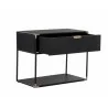 Sunpan Doone Nightstand - Front Side Opened Angle - Sunpan Doone Nightstand - Front Side Opened Angle