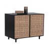 Sunpan Omari Sideboard - Suede Light Tan Leather Small