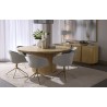 Sunpan Kalla Dining Table Round, Rustic Oak - Lifestyle