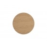 Sunpan Kalla Side Table in Rustic Oak - Top Angle
