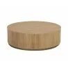 Sunpan Kalla Coffee Table - Rustic Oak - Front Angle - Sunpan Kalla Coffee Table - Rustic Oak - Front Angle