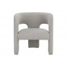Sunpan Isidore Lounge Chair White Sandstone  Front