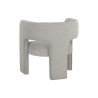 Sunpan Isidore Lounge Chair White Sandstone  Back