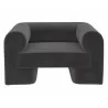 Sunpan Ionic Armchair in Meg Ash - Front Angle - Sunpan Ionic Armchair in Meg Ash - Front Angle
