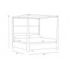 Sunpan Danette Canopy Bed 