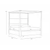Sunpan Danette Canopy Bed  - Sunpan Danette Canopy Bed 