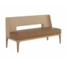 Sunpan Brocco Banquette - Milliken Cognac - Front Side Angle - Sunpan Brocco Banquette - Milliken Cognac - Front Side Angle