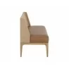 Sunpan Brocco Banquette - Milliken Cognac - Side Angle - Sunpan Brocco Banquette - Milliken Cognac - Side Angle