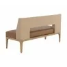 Sunpan Brocco Banquette - Milliken Cognac - Back Side Angle - Sunpan Brocco Banquette - Milliken Cognac - Back Side Angle