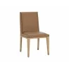 Sunpan Kalla Dining Chair - Milliken Cognac - Front Side View - Sunpan Kalla Dining Chair - Milliken Cognac - Front Side View