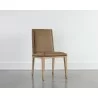 Sunpan Kalla Dining Chair - Milliken Cognac - Front Side Angle - Sunpan Kalla Dining Chair - Milliken Cognac - Front Side Angle