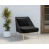 Sunpan Andria Lounge Chair - Arashi Black - Lifestyle