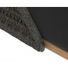 Sunpan Andria Lounge Chair - Arashi Black Closeup