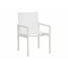 Sunpan Merano Dining Armchair White - Front Side Angle - Sunpan Merano Dining Armchair White - Front Side Angle