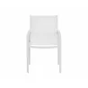 Sunpan Merano Dining Armchair White - Front Angle - Sunpan Merano Dining Armchair White - Front Angle