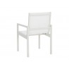 Sunpan Merano Dining Armchair White - Back Side Angle