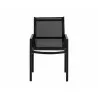Sunpan Merano Dining Armchair Black - Front Angle - Sunpan Merano Dining Armchair Black - Front Angle