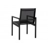 Sunpan Merano Dining Armchair Black - Back Side Angle
