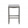 Sunpan Verin BarStool Front Warm Grey - Gracebay Light Grey
