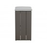 Sunpan Verin BarStool Side Warm Grey - Gracebay Light Grey