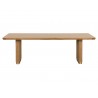 Sunpan Kalla Dining Table Rectangular, Rustic Oak - Front Angle