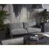 Sunpan Aashi Sofa - Nash Zebra / Coal Black - Lifestyle