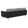 Sunpan Aashi Sofa - Nash Zebra / Coal Black - Back Side Angle
