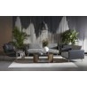 Sunpan Aashi Armchair - Nash Zebra / Coal Black - Lifestyle