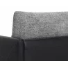 Sunpan Aashi Armchair - Nash Zebra / Coal Black - Seat Closeup Angle - Sunpan Aashi Armchair - Nash Zebra / Coal Black - Seat Closeup Angle