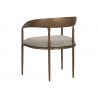 Sunpan Zanatta Dining Armchair - Zenith Taupe Grey Back