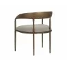 Sunpan Zanatta Dining Armchair - Zenith Taupe Grey Back - Sunpan Zanatta Dining Armchair - Zenith Taupe Grey Back