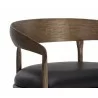 Sunpan Zanatta Barstool - Charcoal Black Leather 3 - Sunpan Zanatta Barstool - Charcoal Black Leather 3
