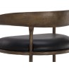 Sunpan Zanatta Barstool - Charcoal Black Leather 2