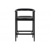 Sunpan Jeremy Counter Stool, Black - Front Angle